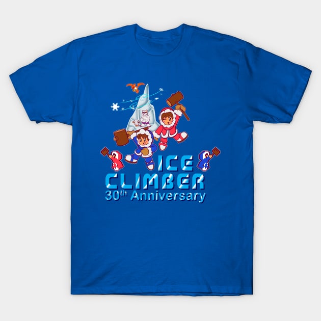 Ice Climber 30th Anniversary -Final Edit- T-Shirt by spdy4